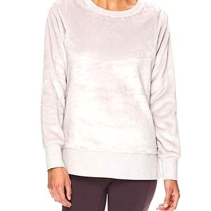 Gaiam fluffy faux fur fleece sweater L